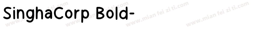 SinghaCorp Bold字体转换